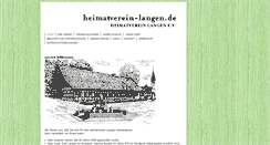 Desktop Screenshot of heimatverein-langen.de